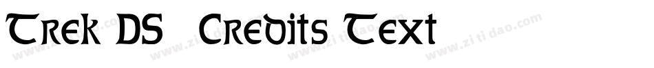 Trek DS9 Credits Text字体转换